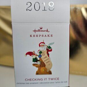 Checking it Twice - Hallmark Miniature Ornament 2018